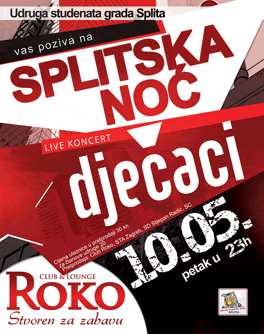 10.05.2013. petak ZAGREB // klub ROKO // noć Splitskih studenata rokosplitskanoc02 10.05.2013. petak ZAGREB // klub ROKO // noć Splitskih studenata